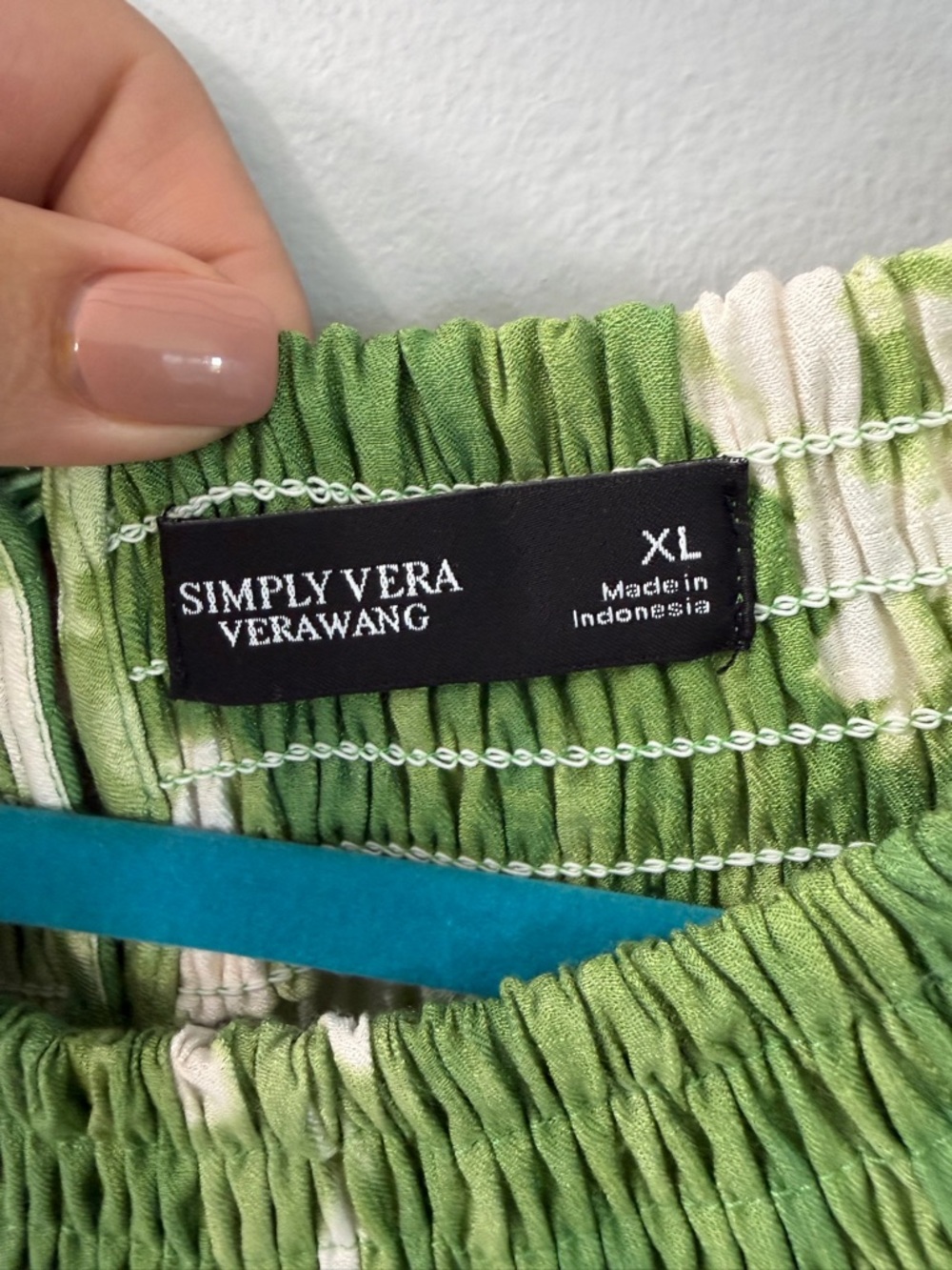 Simply Vera Vera Wang Green Floral Tiered Sleeveless Maxi Dress Size XL - Picture 7 of 12